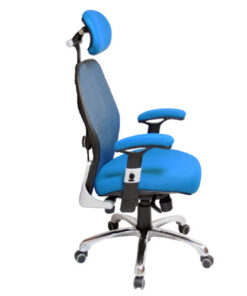 Alternative view of كرسي مكتب شبكي أزرق نشيط – LTC-01D-BLUE