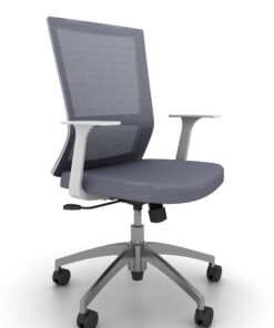 Alternative view of كرسي مكتبي شبكي ظهر متوسط – CIR64TW-IRON-CHAIR-MEDIUM-BACK