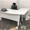 مكتب عمل بتصميم L أبيض 180 سم – MTS-18-OFFICE-DESK-180-CM