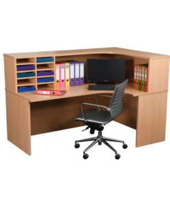 Alternative view of كاونتر استقبال خشبي أنيق – CUSTOM-RECEPTION-COUNTER-WCF-001
