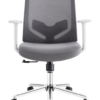 كرسي مكتبي شبكي رمادي متوسط – WY-03B-GRAY-MEDIUM-BACK-CHAIR
