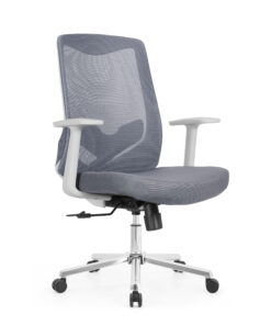 Alternative view of كرسي مكتبي شبكي رمادي متوسط – WY-03B-GRAY-MEDIUM-BACK-CHAIR