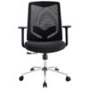 كرسي مكتبي شبكي أسود متوسط – WY-03B-BLACK-MEDIUM-BACK-CHAIR