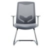 كرسي زوار شبكي رمادي ثابت – WY-03C-GRAY-VISITOR-CHAIR
