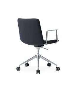 Alternative view of كرسي مكتب جلد أسود أنيق – M8541-FULLY-UPHOLSTERED