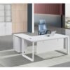 طاولة مكتب تنفيذية بيضاء حديثة – ET-144W-OFFICE-TABLE