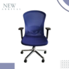 كرسي مكتبي شبكي أزرق جديد – WY-07B-MEDIUM-BACK-CHAIR-BLUE