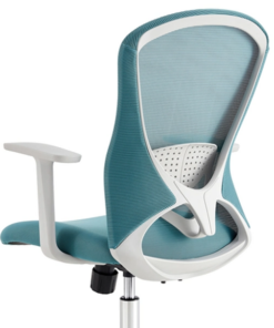 Alternative view of كرسي مكتبي شبكي أزرق جديد – WY-07B-MEDIUM-BACK-CHAIR-BLUE