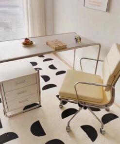 Alternative view of 2721B-Medium Back Chair Beige PU