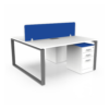 محطة عمل ثنائية باللون الأزرق – WS149WIG-2-WORKSTATION-2-PERSON
