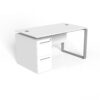 مكتب PG العصري الأبيض – PG-RK-005-OFFICE-TABLE-140